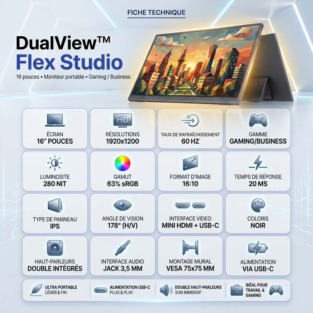 DualView™ Flex Studio 16"