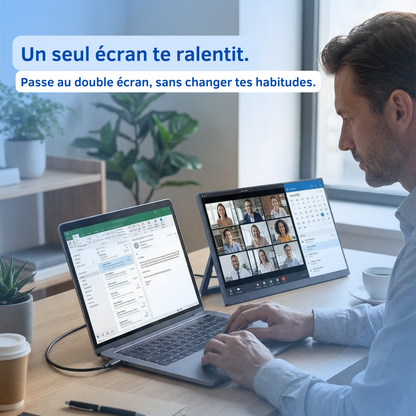 DualView™ Flex – Moniteur portable pliable pour ordinateur