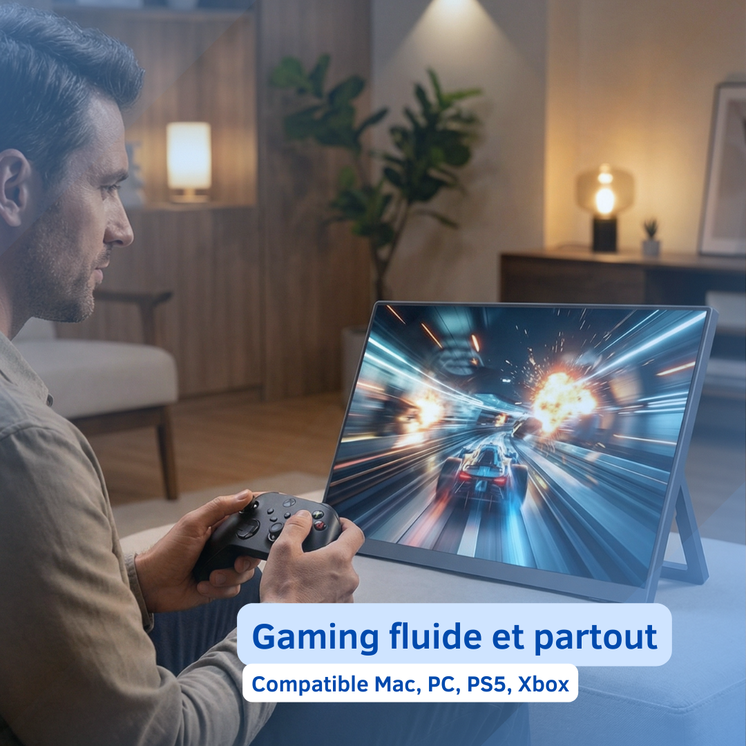 DualView™ Flex – Moniteur portable pliable pour ordinateur