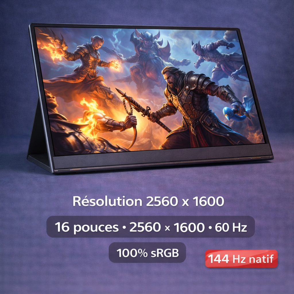 DualView™ Flex – Moniteur portable pliable pour ordinateur