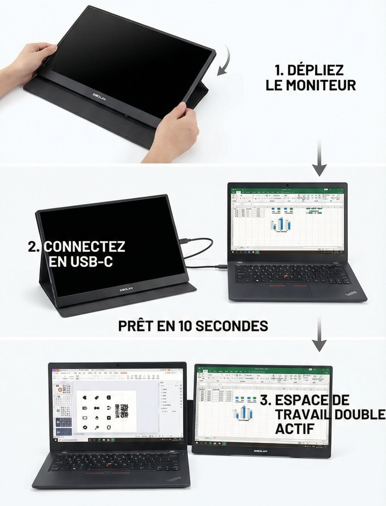 Installation en 3 étapes