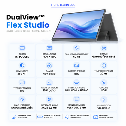 DualView™ Flex Studio 16"